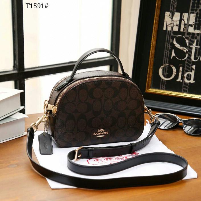 BJER  [ PROMO ] Tas Selempang Wanita Import Serena 2 Ruang Coach New Fashion 172