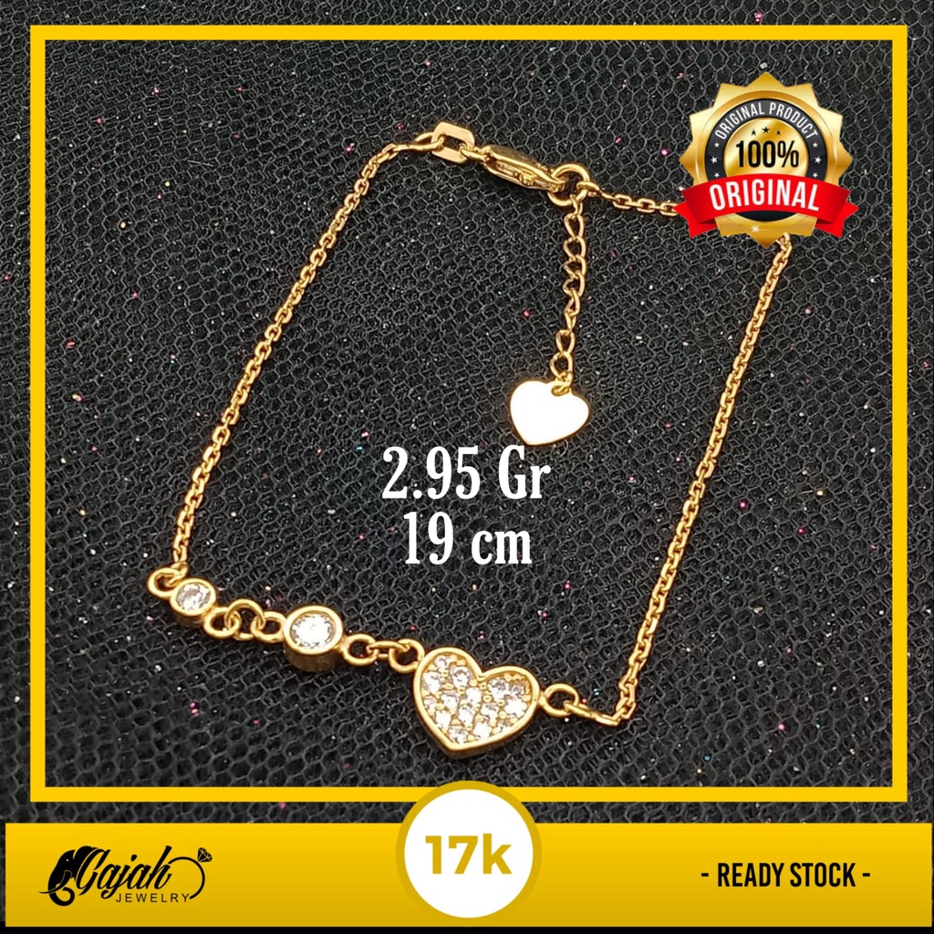 Gelang emas 17K - 2.95 gr kadar 750 - 3725