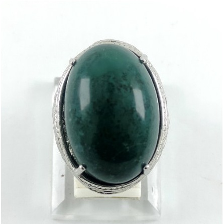 Cincin Batu Akik Badar Lumut Aceh Jumbo