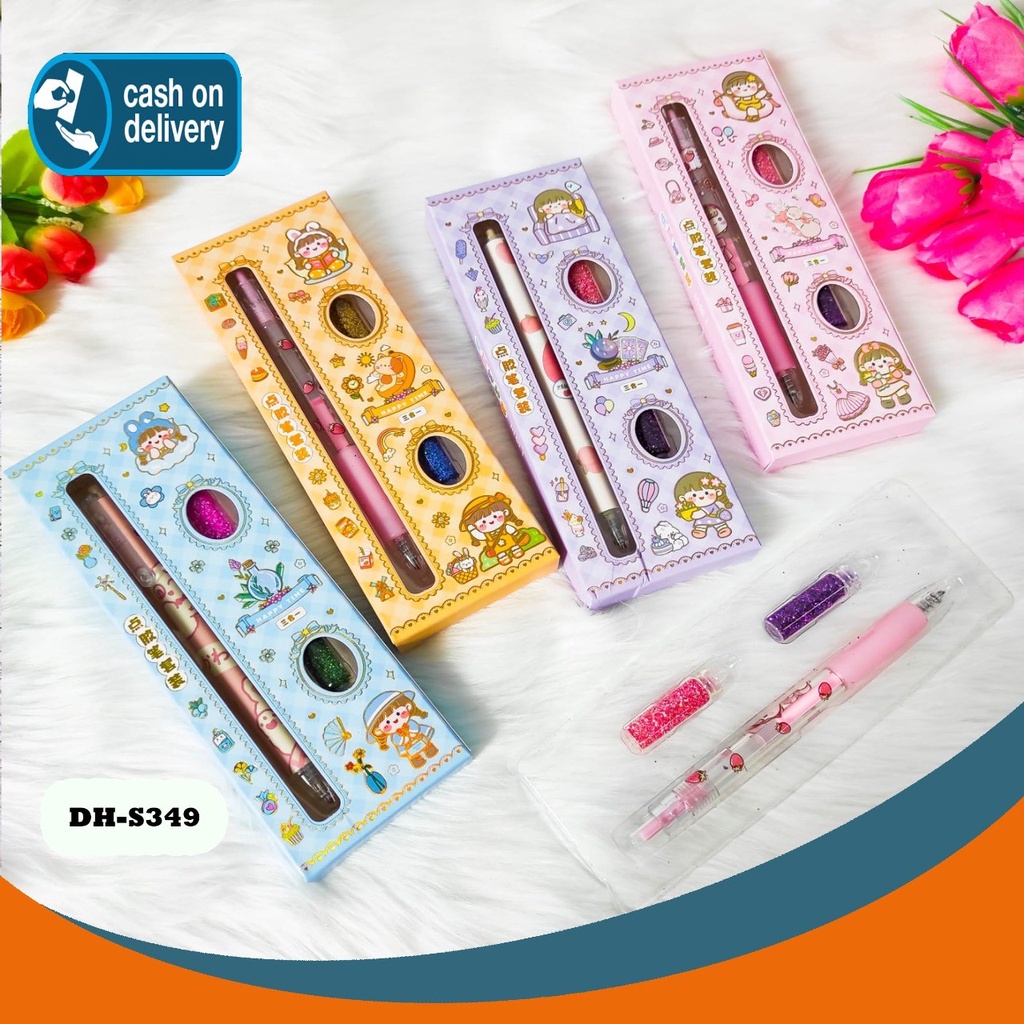 

1 SET GLUE PEN GLITTER DH-S349 ALAT JURNALING JURNAL Gift CRAFT