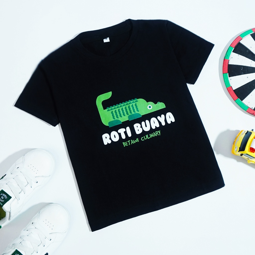 Baju Kaos Distro Anak Laki Laki Betawi Roti Buaya Umur 0 -5 Tahun