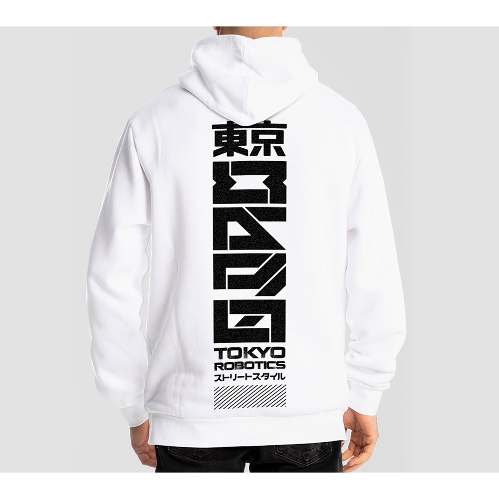 Sweater Hoodie TOKYO ROBOTICS Jumper Pria Wanita Bahan Fleece Tebal Ukuran S M L XL XXL XXXL