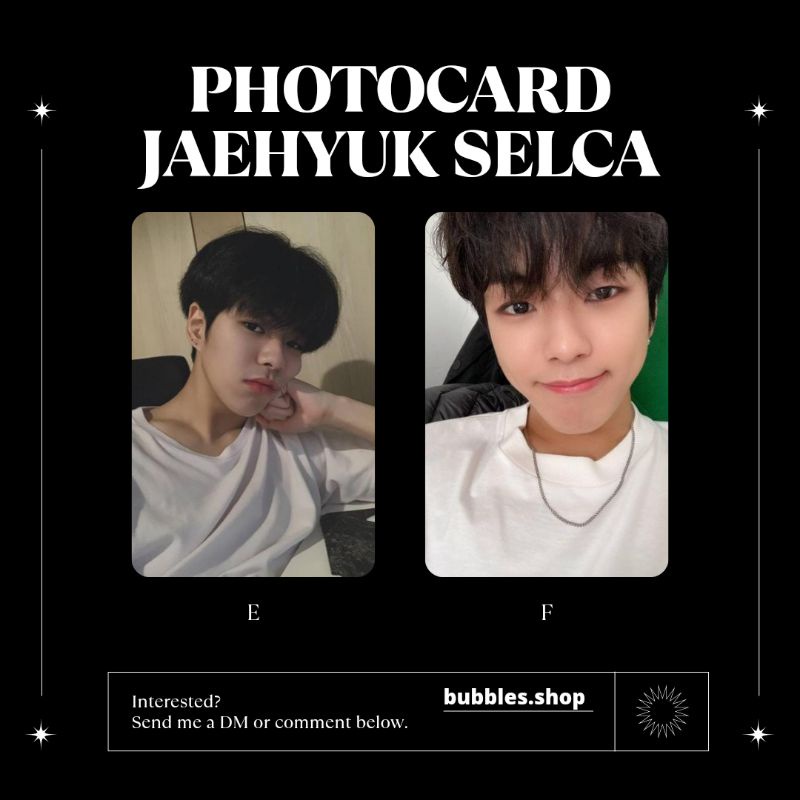 PHOTOCARD UNOFFICIAL JAEHYUK TREASURE SELCA