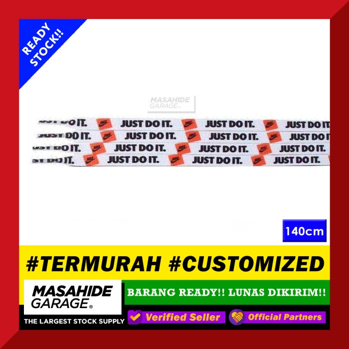 Fer Just Do It Laces Nike Limited Shoelaces Tali Sepatu Air Jordan 140Cm