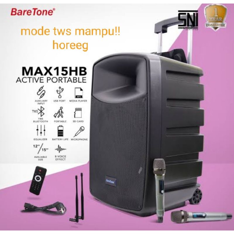 baretone max15HB 600watt