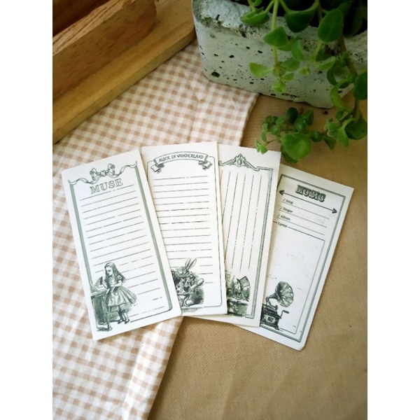 

sticker ticket dekorasi journal 4pcs