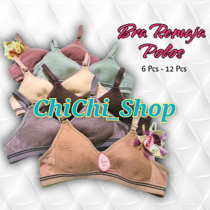 Lusinan (isi 12)Pcs Sport Bra Remaja / BH Remaja Polos