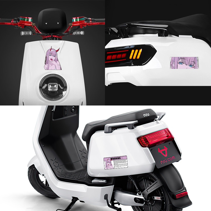 Mata Dua Dimensi Stiker Reflektif Kartun JDM Penutup Tangki Bahan Bakar Sepeda Motor Mobil Kaca Depan Bumper Menghias Stiker Stiker Penutup Gores untuk Honda Beat Scoopy Civic Freed Vario Brio Jazz C70 PCX Genio ADV CRF Grand CB HRV S90 Supra x 125 CBR 15