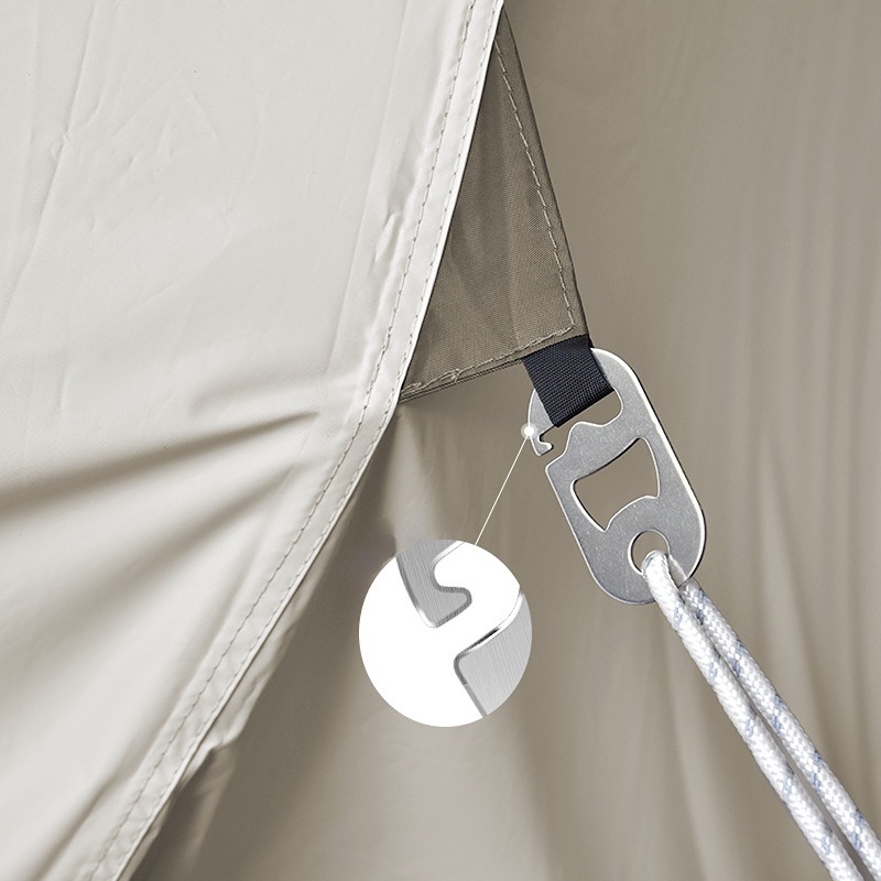 Pembuka Botol Serbaguna Tenda Luar Penyesuaian Cepat Gesper Tenda Tali Pengikat Gesper Camping Tenda Windproof Fixed Adjustment Hook Windproof Quick Pull Rope Fixed Slide Sheet