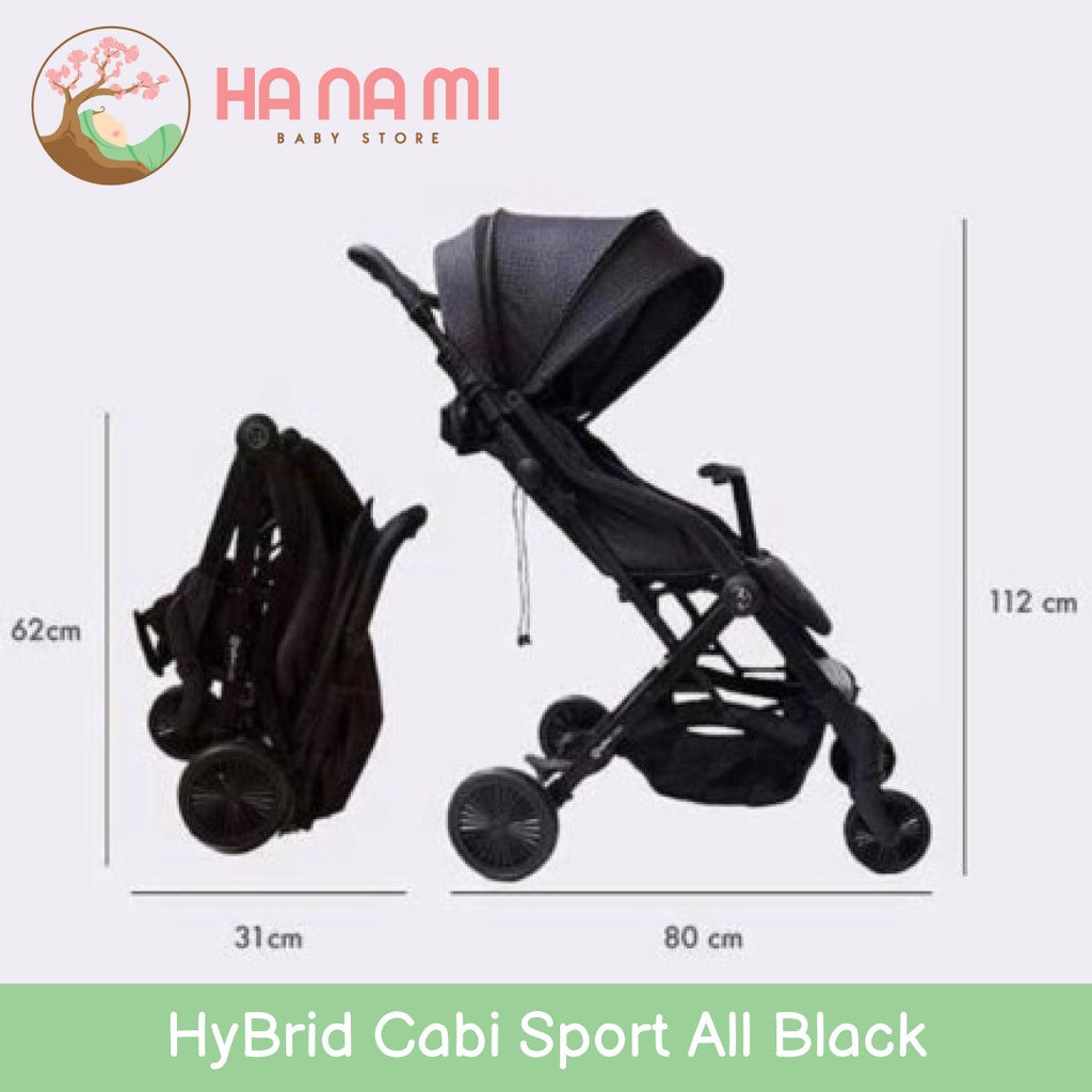 Hybrid Stroller Cabi Sport All Black