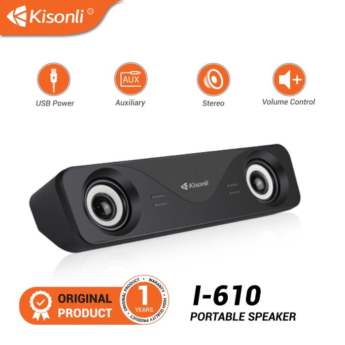 Kisonli Speaker Laptop / Komputer Soundbar I-610