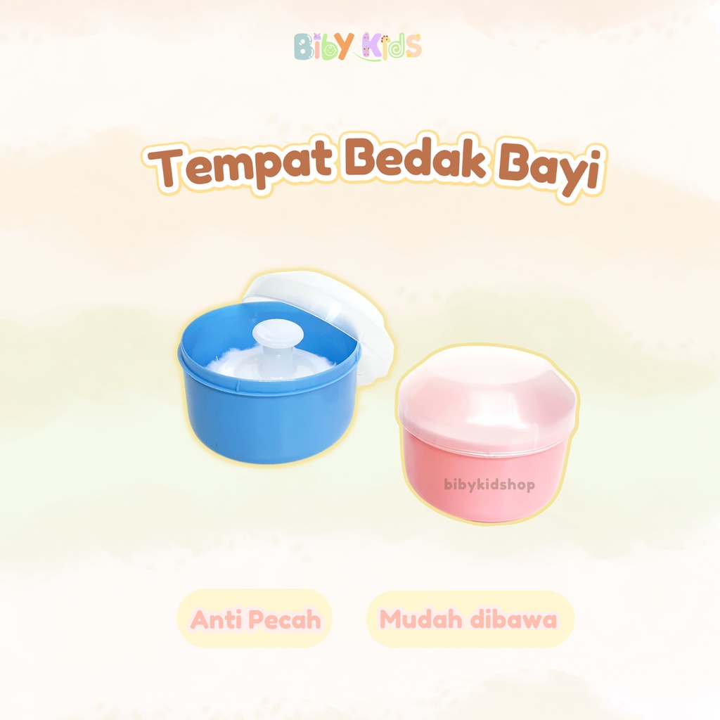 MURAH Tempat Bedak Tabur Bayi Wadah Bedak Tabor Baby Perlengkapan Mandi Bayi Baru Lahir Newborn Lucu