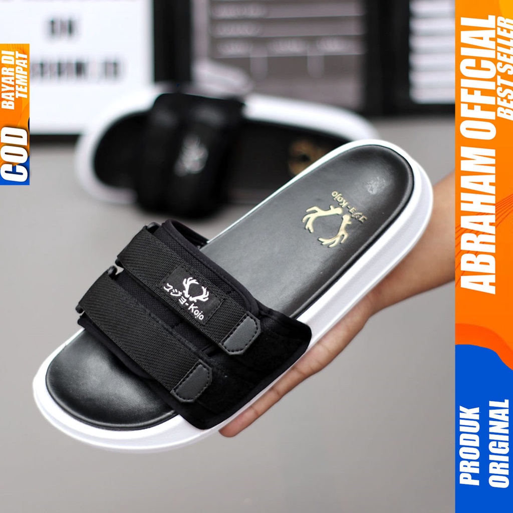 Sandal Slide Pria Slop Sendal Selop Ringan Distro Abraham