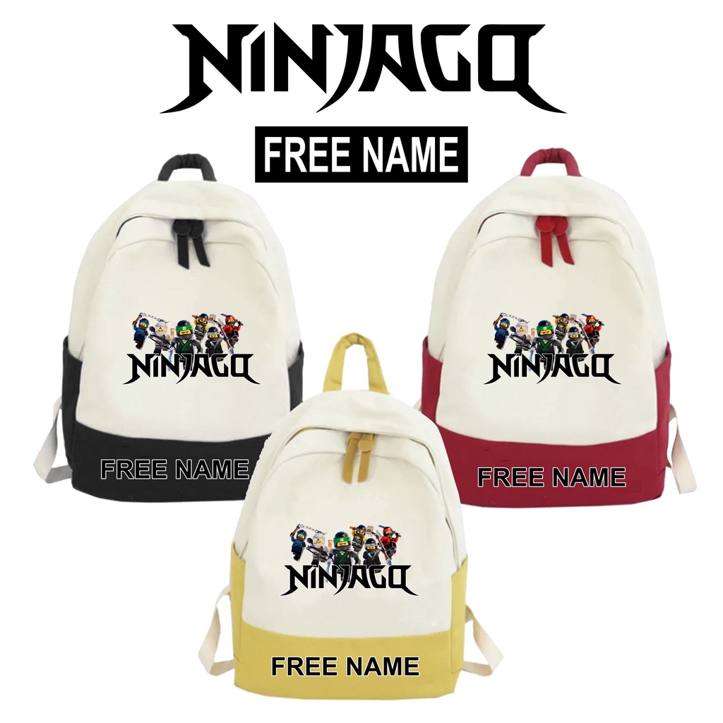 Tas Ransel Anak Sekolah SD Laki-laki dan Perempuan Motif Lego Ninjago