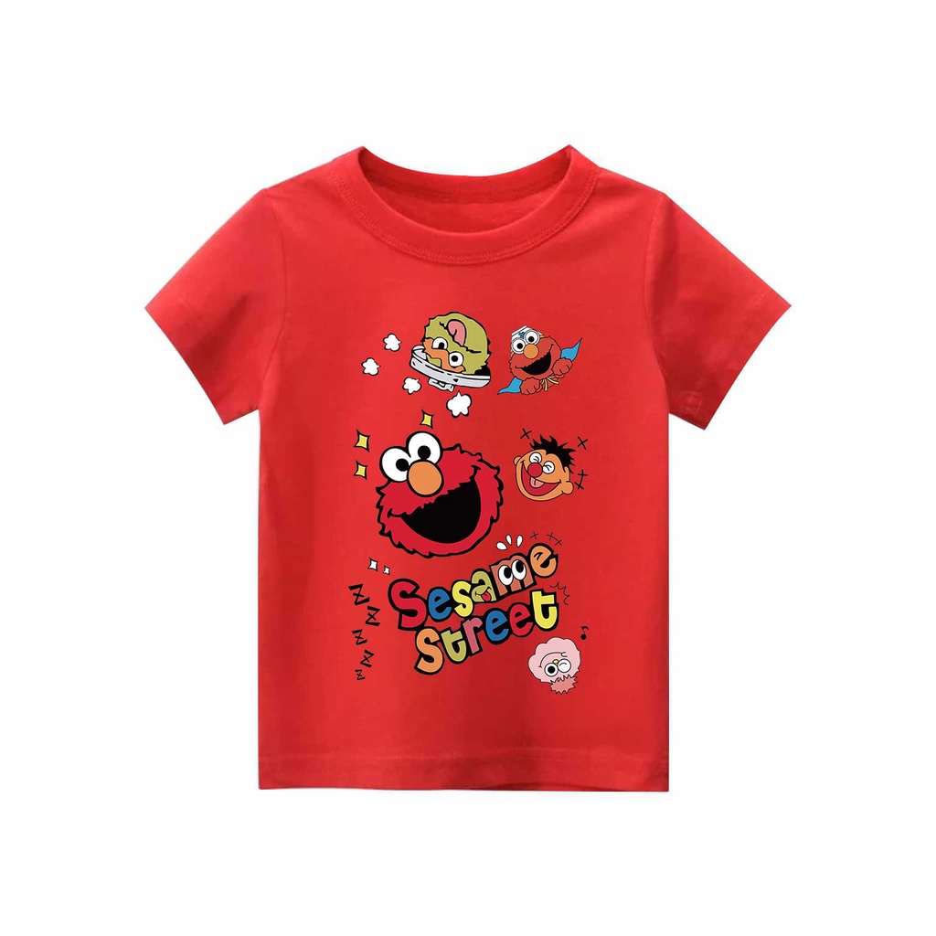 Kaos Anak laki-laki &amp; perempuan motif Elmo | kaos combed 30s printing | Kaos Distro anak
