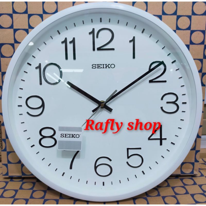 Jual Jam Dinding Seiko Putih Tebel Cm Shopee Indonesia