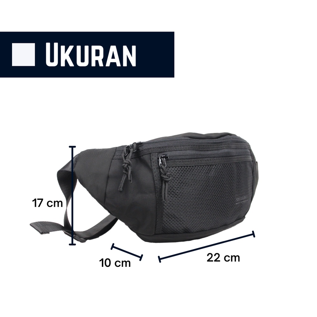 Tas Pinggang Pria Multifungsi Waist Bag Import Polo Hummer 9556