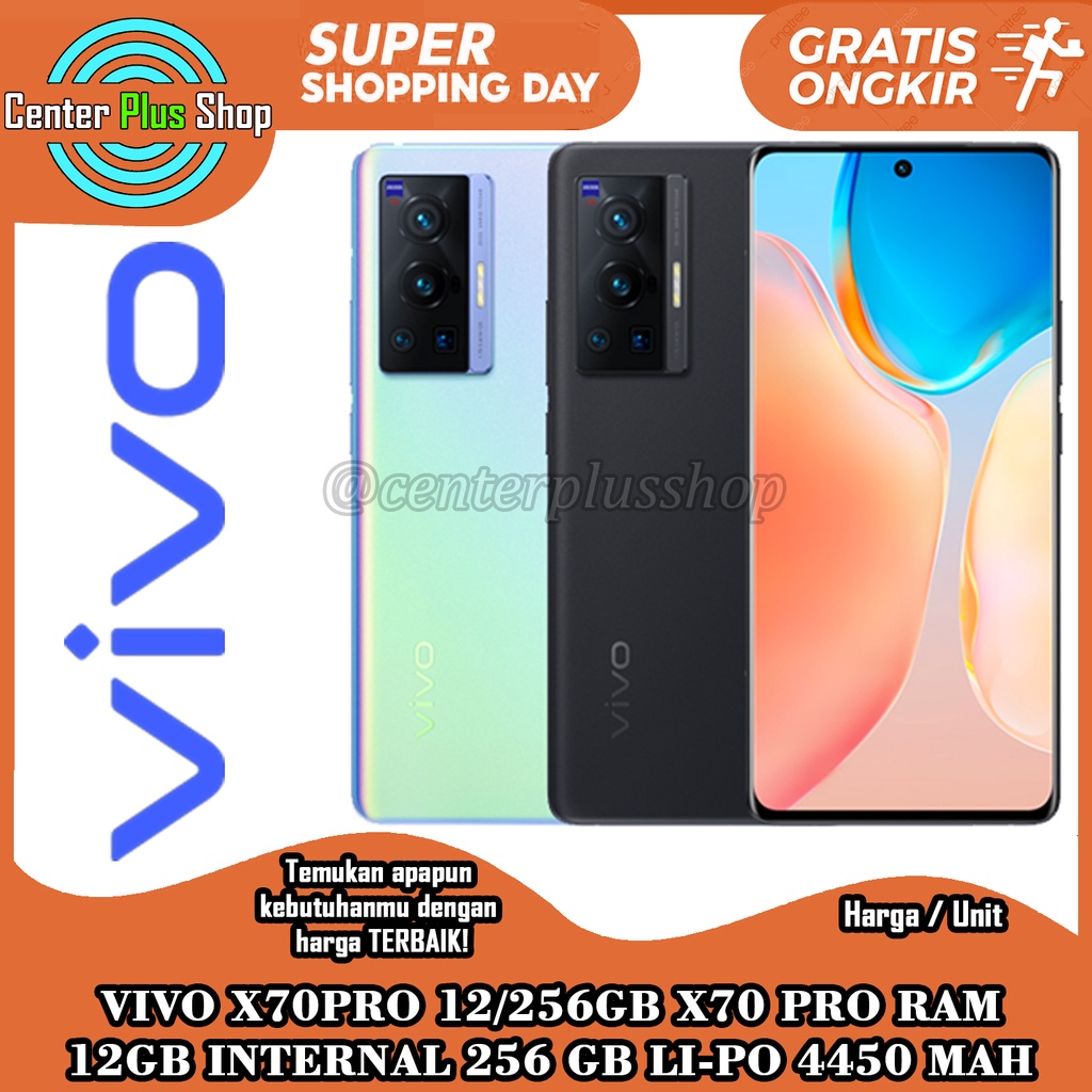 VIVO X70PRO 12/256GB X70 PRO LI-PO 4450 MAH KAMERA 50 MP RAM 12GB INTERNAL 256 GB HP SMARTPHONE ANDR