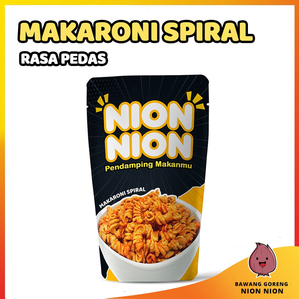 

Makaroni Spiral Pedas Gurih Jajanan Cemilan Murah Renyah Gurih 100 Gram
