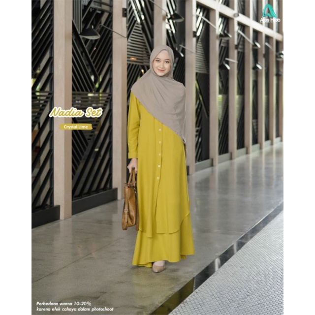 NADIA ONE SET LIME XL BY AFAS/ROK/TUNIK
