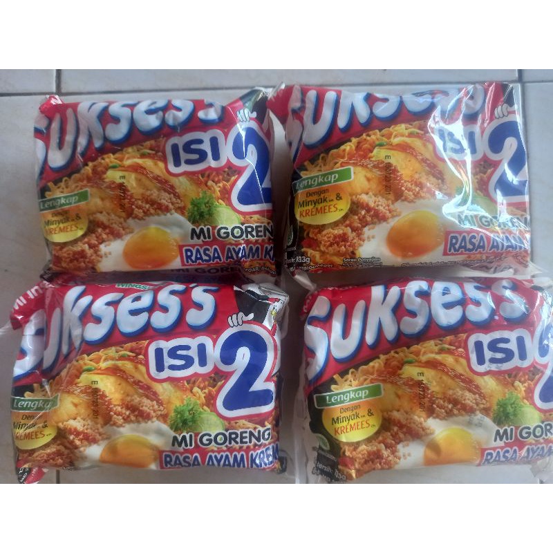 

mie instan sukses isi 2 rasa ayam kremes
