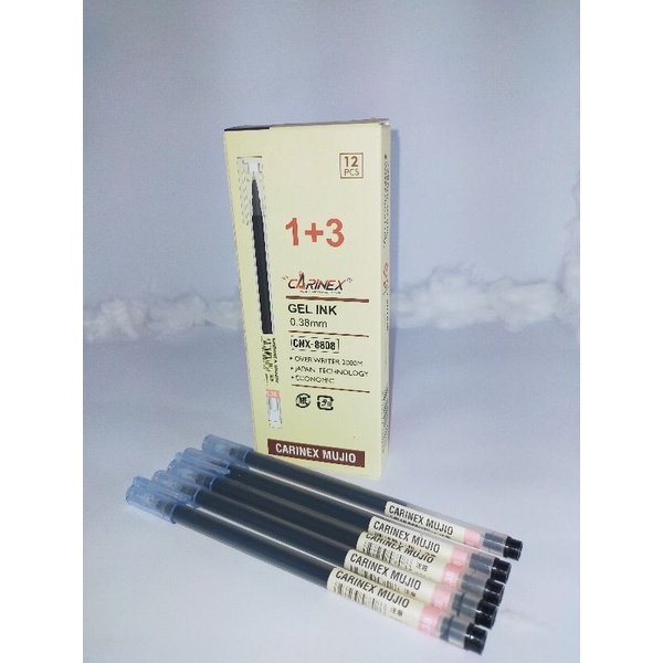 

Pulpen Carinex Mujio (CNX 8808) Tinta Hitam (12 Pcs)