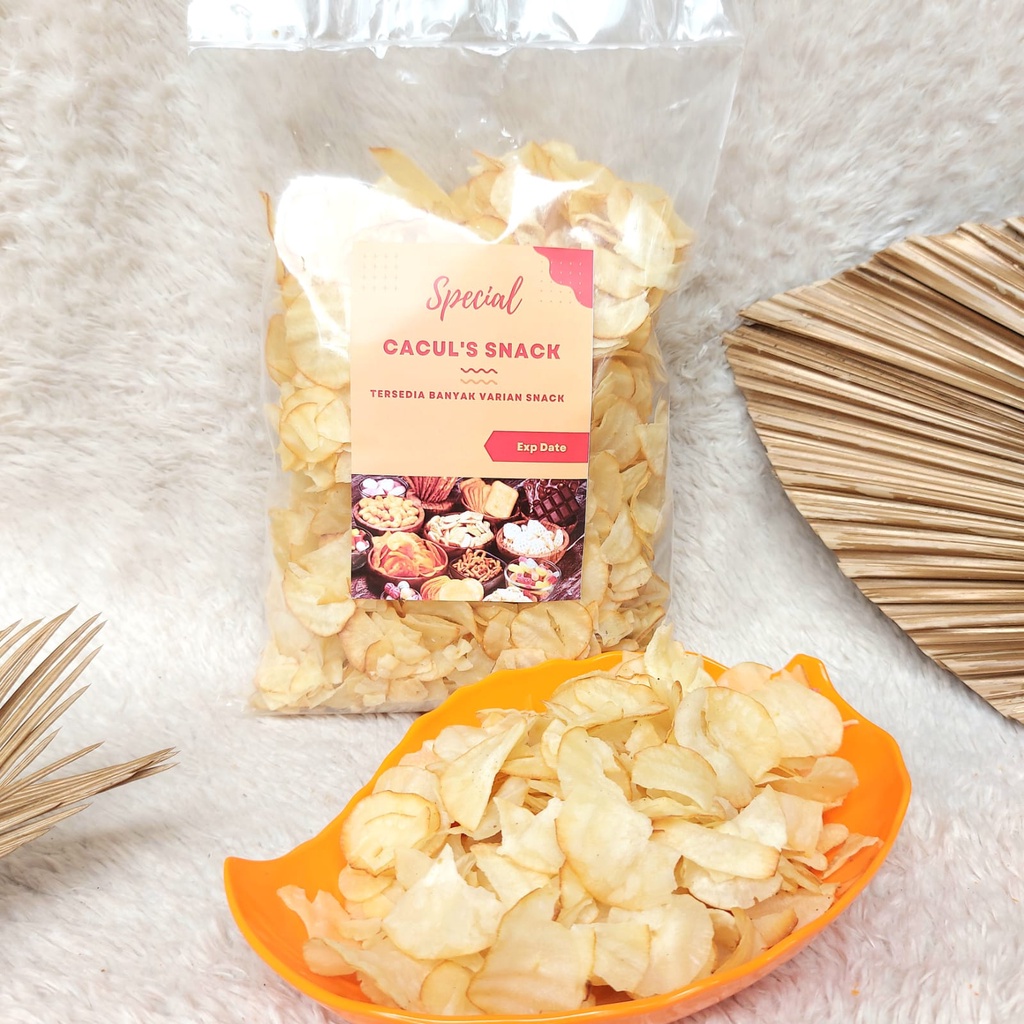

Keripik Singkong Asin Special Caculs Snack Makanan Ringan 700 Gram