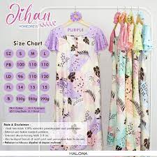 AHZA HEPPIN// JIHAN HOMEDRESS BY HALONA TANPA LENGAN BAJU SANTAI BAJU RUMAH PEREMPUAN GAMIS MURAH