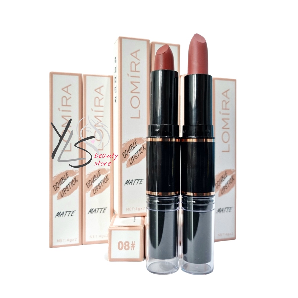 LOMIRA DOUBLE LIPSTICK MATTE 2in1 - TERDAFTAR BPOM - LIPSTIK LOMIRA - LIP STIK MURAH