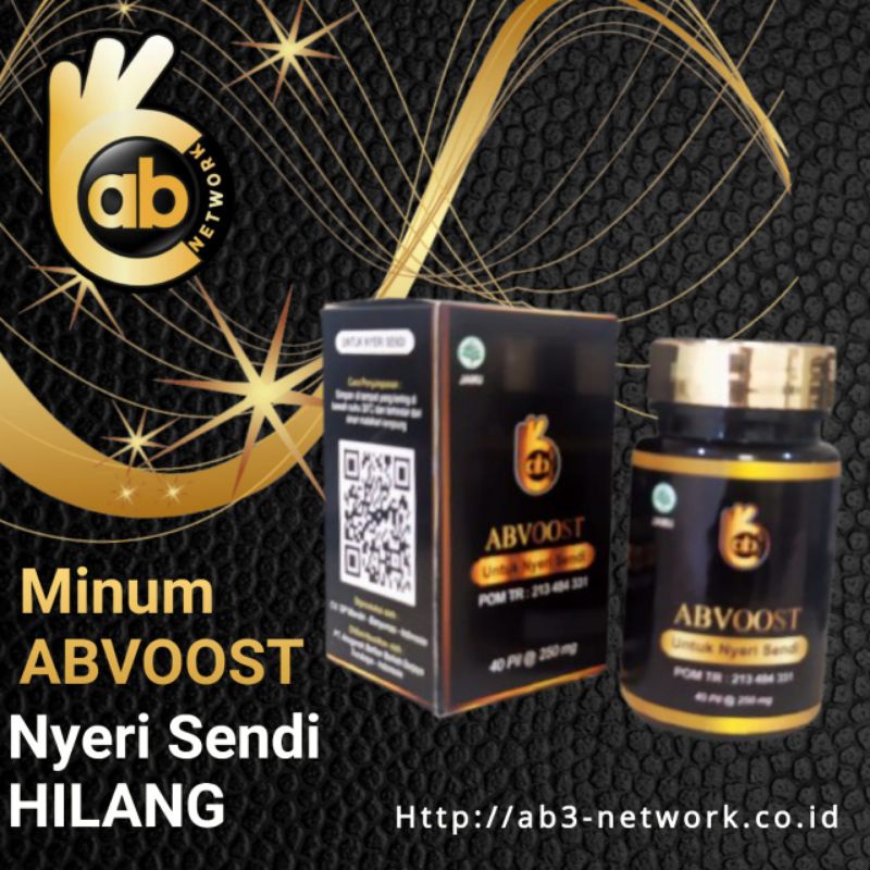 COD Abvoost Original 100% Pil Hitam Ajaib Untuk Nyeri Sendi 1 Paket 2 Botol