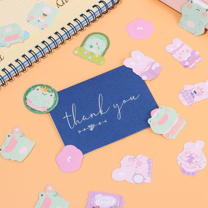 

(Mag) 45Pcs / Set Stiker Segel Motif Hewan Untuk Dekorasi Album Foto
