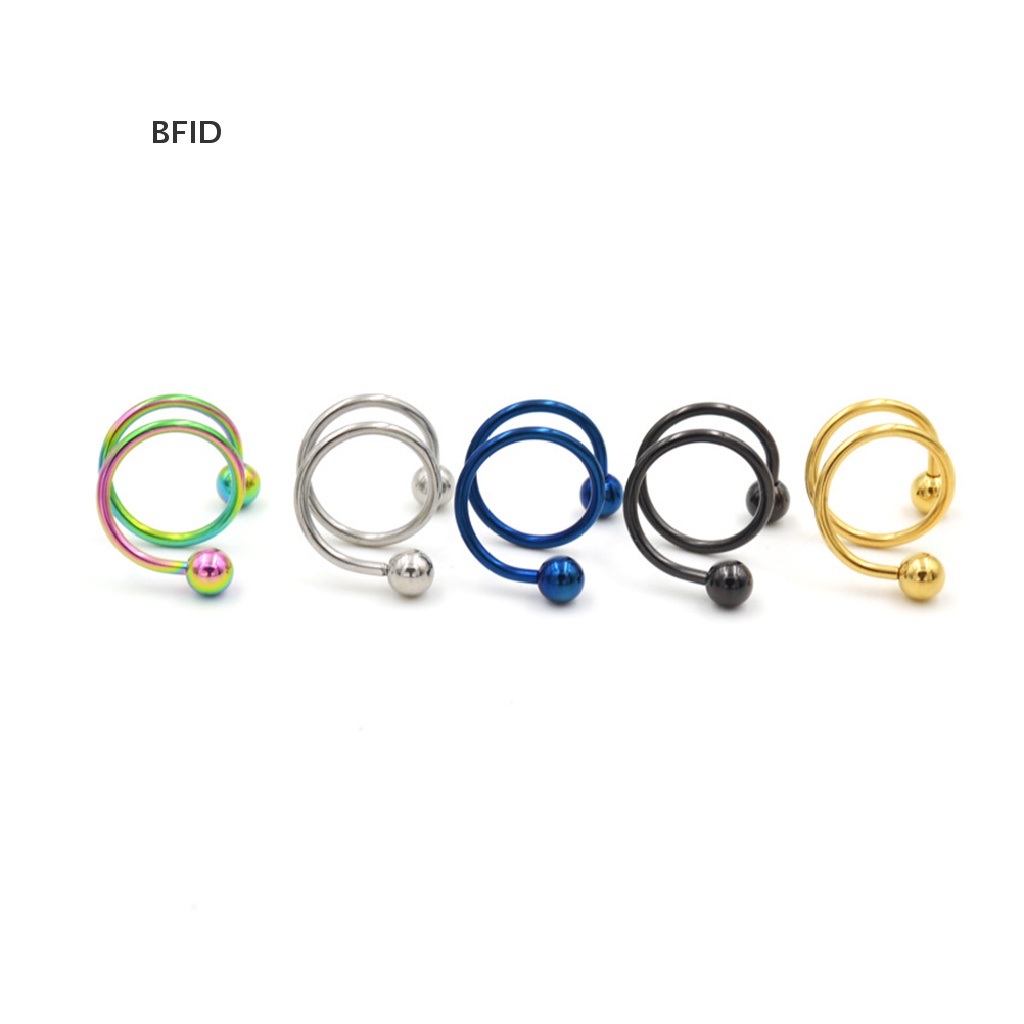 [BFID] Fashion Cincin Hidung Stainless Steel Twist Nose Lip Body Ear Stud Ring [ID]