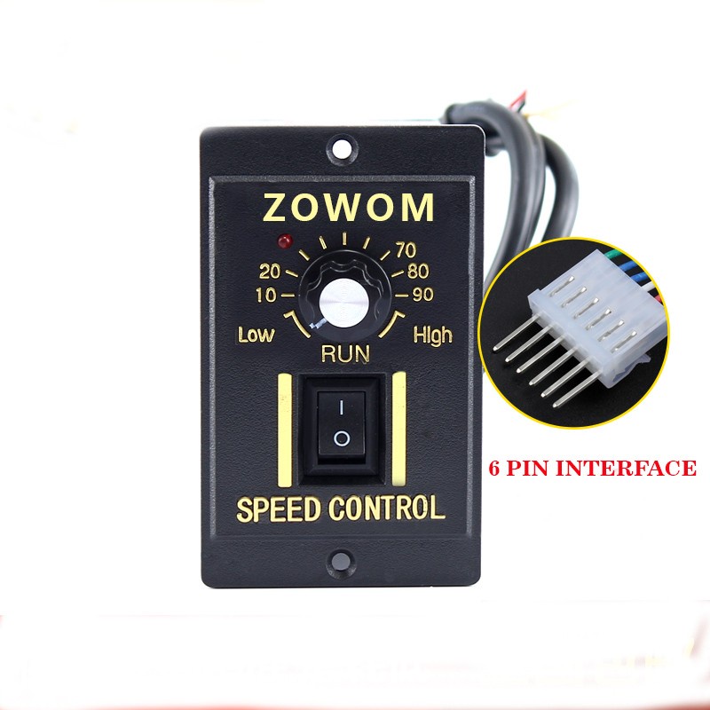 Speed Controller DINAMO GEARBOX AC220 6 PIN 60w 90 120 180 200W (8091)