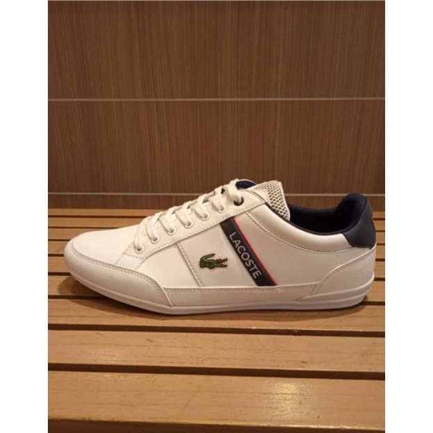 KINDLE LACOSTE WHITE LEATHER 40 - 45 NEW ORIGINAL