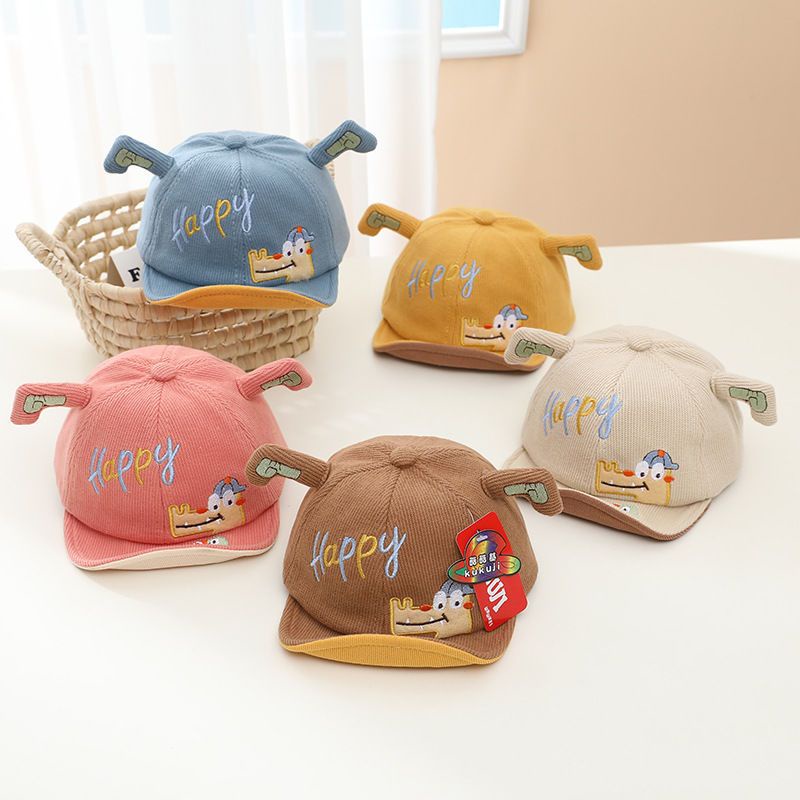 Topi baseball bayi Happy Crocodile cute baby boy cap korea style import