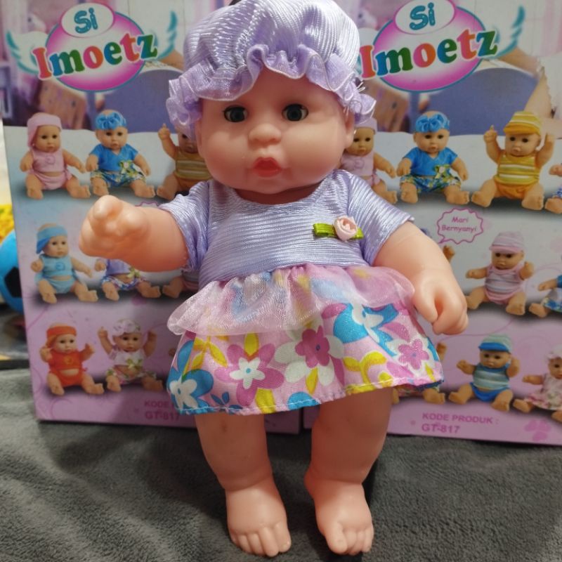 mainan baby si imut lucu bisa bernyanyi bahan karet elastis termurah