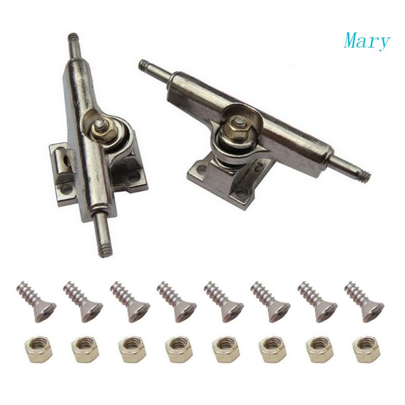 Mary Mini Finger Model Skateboard Parts Bearing Deck Truck Dengan Mur &amp; Baut Truk Untuk Fingerboard Mainan Hobi Kolektor