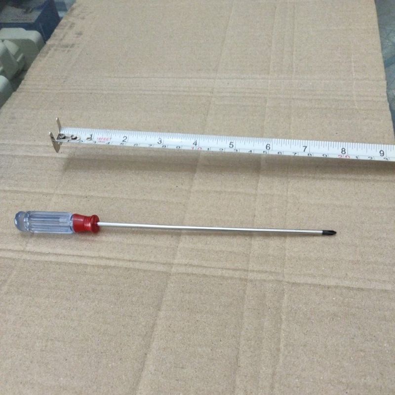 Obeng panjang kecil 3 mm x 20 cm plus. obeng plus. obeng radio