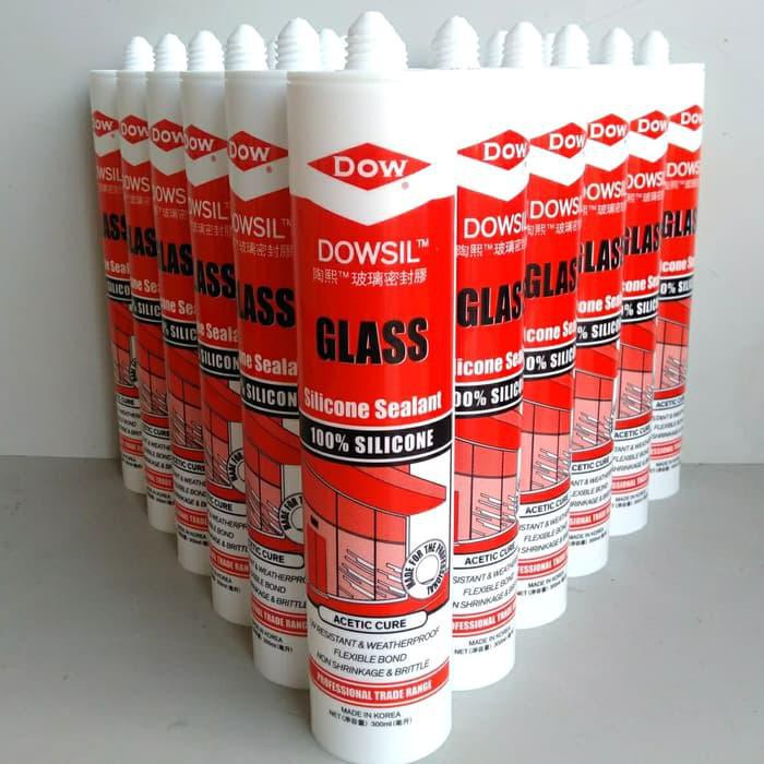 LEM DOWSILL CLEAR 300ML LEM KACA SEALANT DOWSILL GLASS SILICONE SEALAN KACA LEM KACA