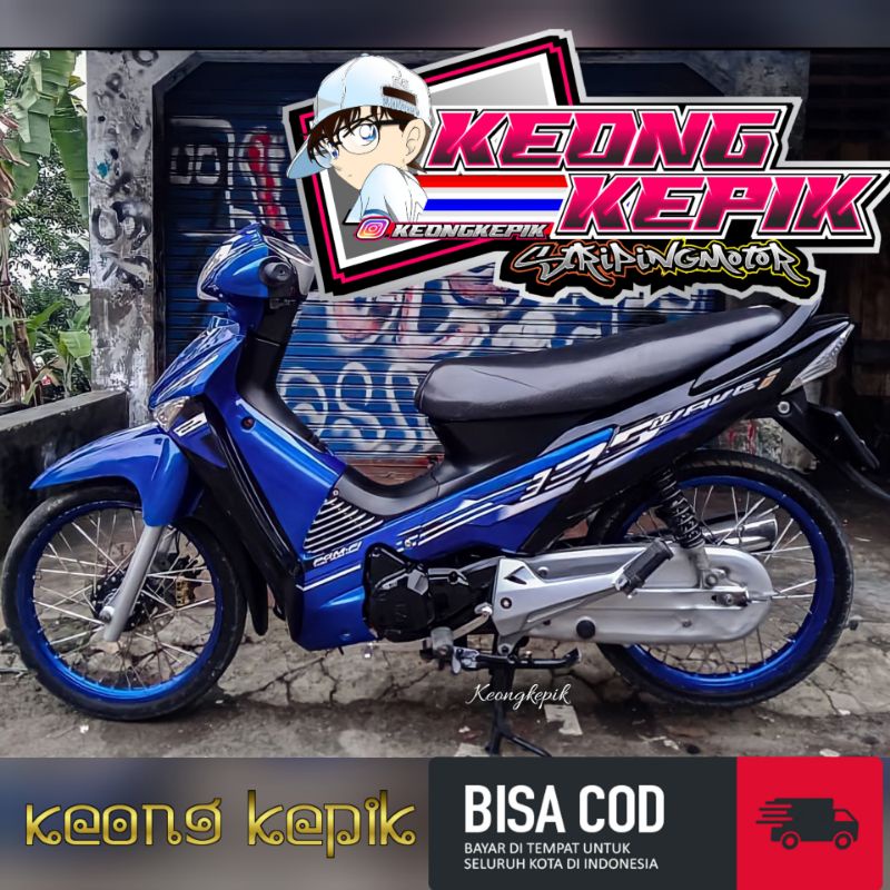 (BISA COD) STRIPING STIKER LIS VARIASI THAILAND MOTOR HONDA SUPRA X 125 LAMA MOTIF WAVE i 125 STR