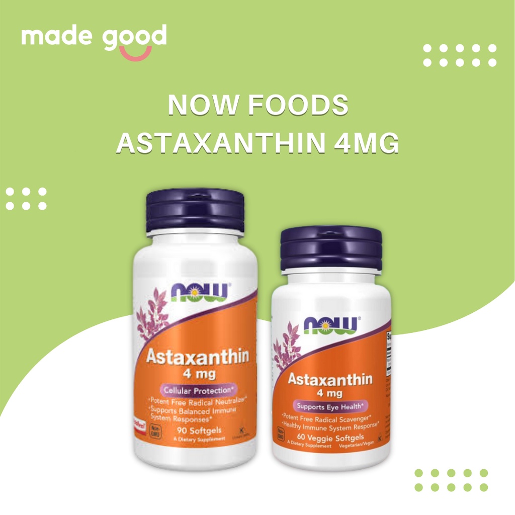Now Foods Astaxanthin 4mg 60 90 softgels