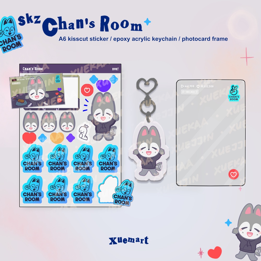 

StrayKids Chan's Room Deco Sticker Photocard Frame | xuemart