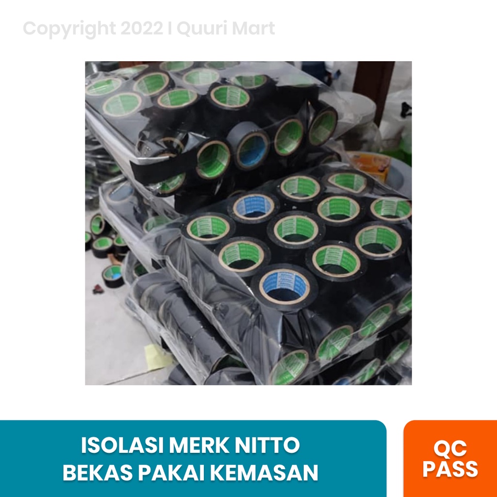 Isolasi Listrik Hitam Nitto Bekas Pakai