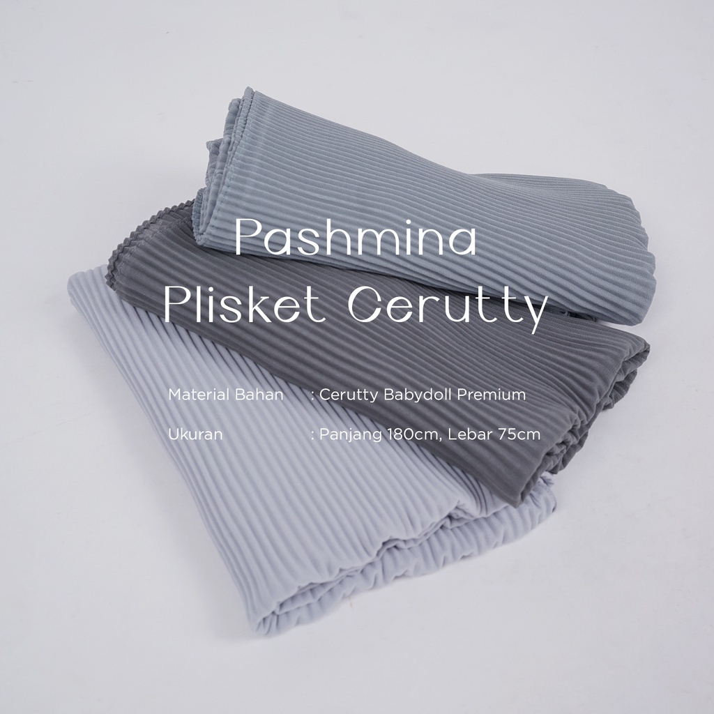 PASHMINA PLISKET BAHAN CERUTY / PASHMINA PLISKET / BAYAR DI TEMPAT/PROMO/DISKON