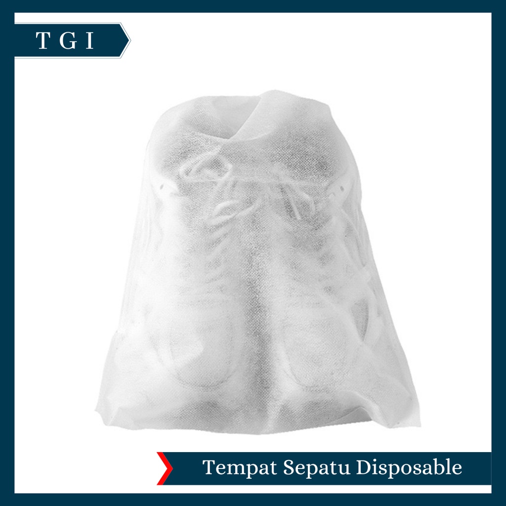 TGI - TAS POUCH TRAVEL SEPATU  / TAS SERUT PENYIMPANAN SEPATU / DUSTBAG DISPOSABLE BAG SANDAL SEPATU / SHOES BAG ORGANIZER