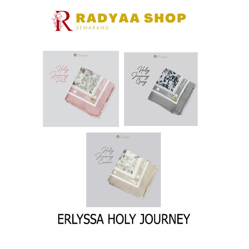 JILBAB SEGI EMPAT ERLYSSA EDISI HOLY JOURNEY SCARF HIJAB VOAL LASER CUT ERLLYSA