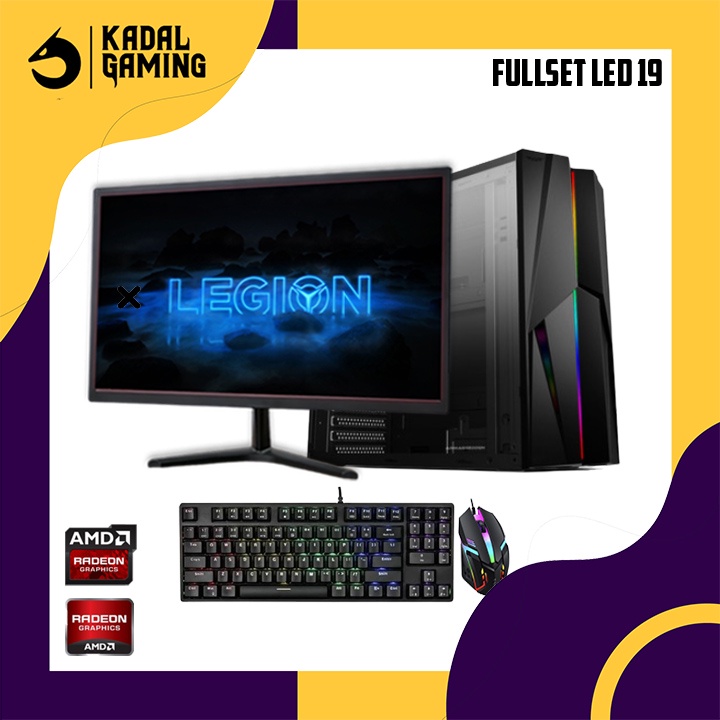 PROMO PC GAMING RYZEN 3 3200G TERMURAH VGA RADEON 16GB RAM FULLSET CPU