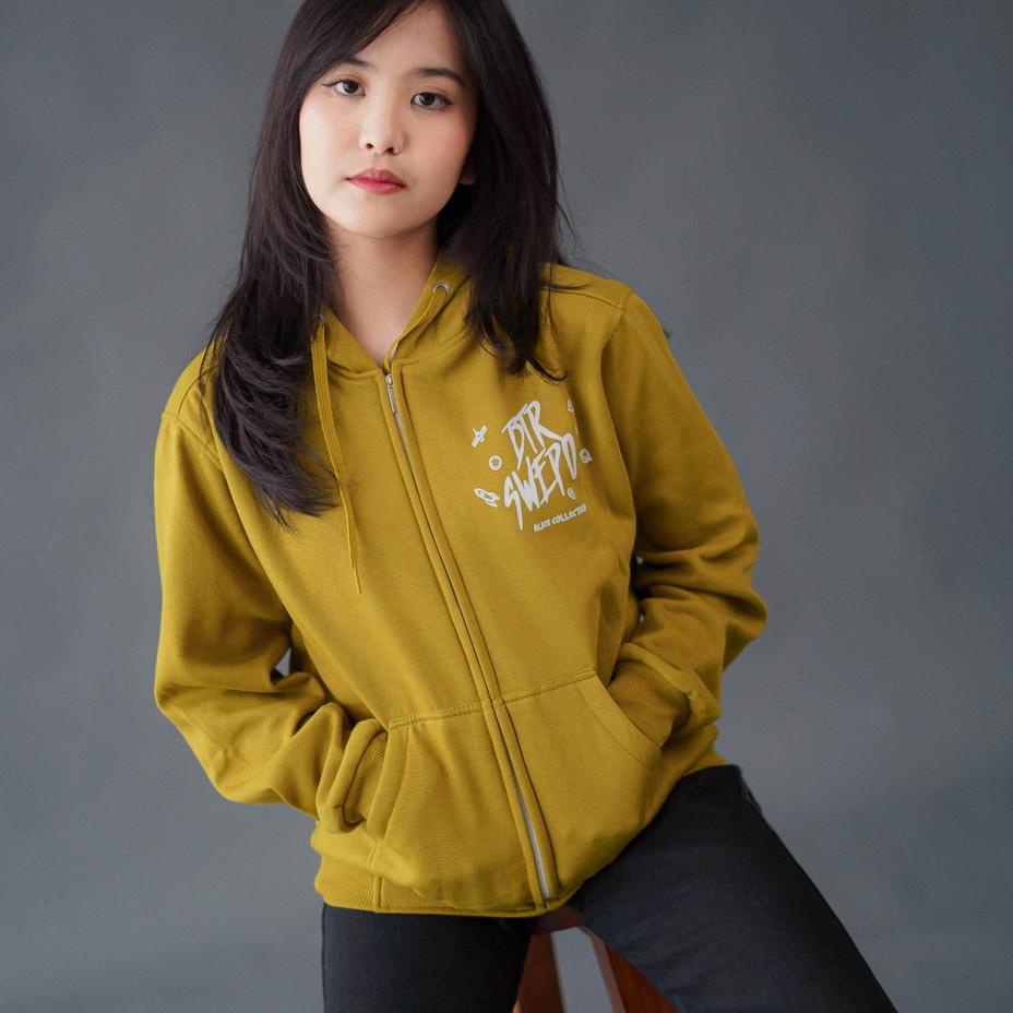 Depan SWEPO x BTR — Hoodie Zipper Space (Sablon dada kiri)  Size M-XXL