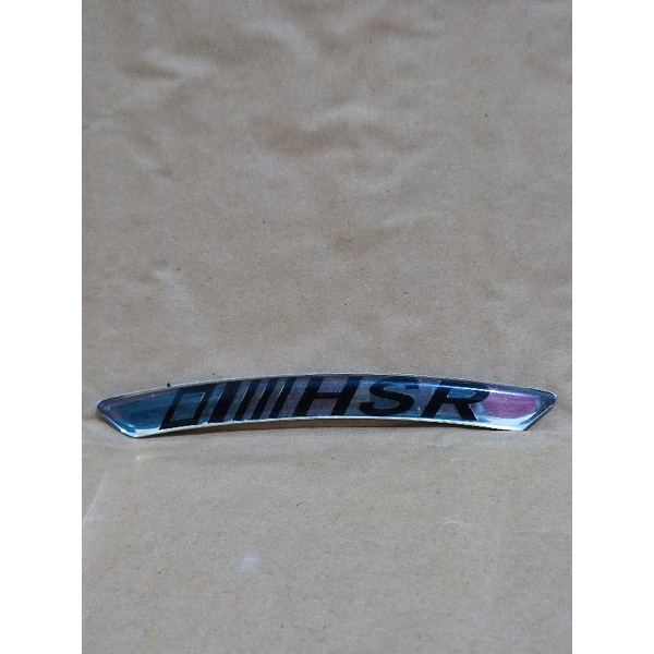 Emblem Hsr //  Logo Hsr // Sticker Panjang Velg Hsr wheel original  Ukuran 9.7 cm