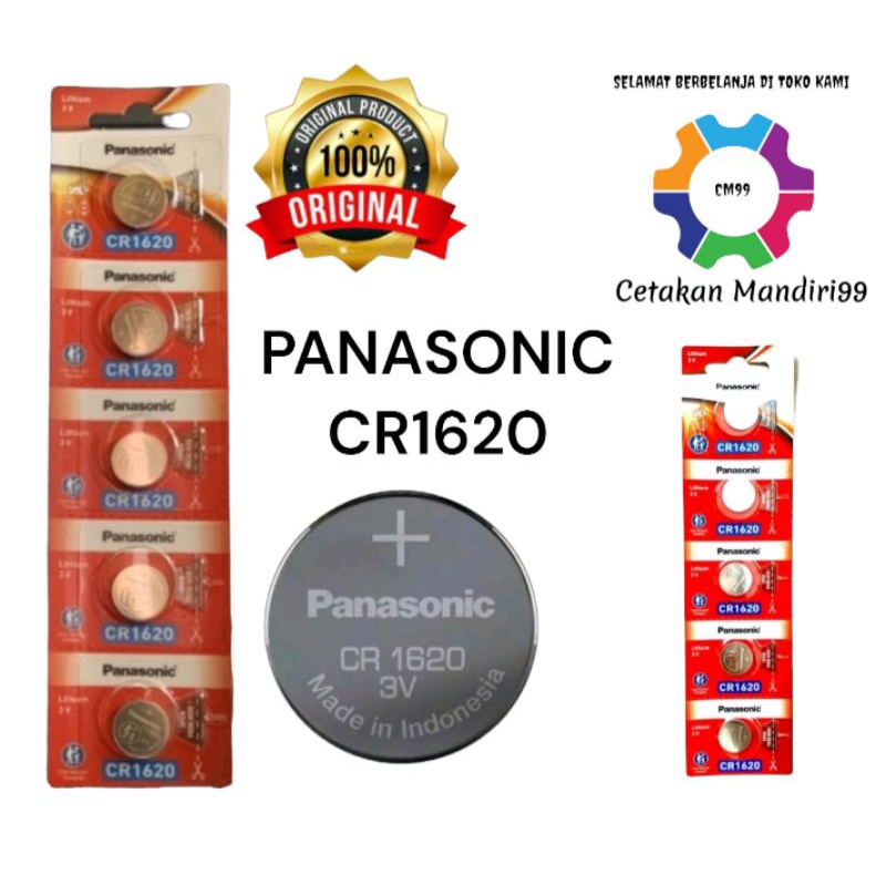 Baterai Panasonic CR1620 Lithium Baterai 3 V Original